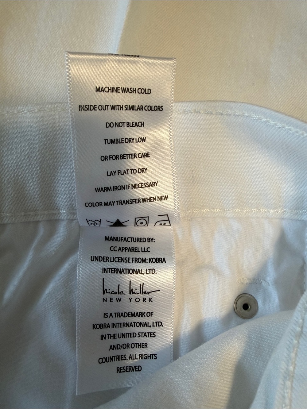 Nicole Miller White Denim Jeans - Picture 9 of 10
